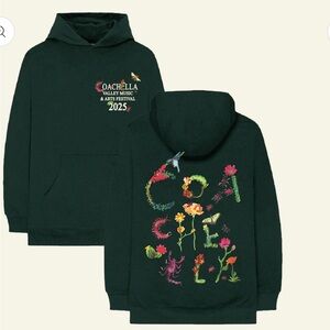 Coachella 2025 Green Hoodie
